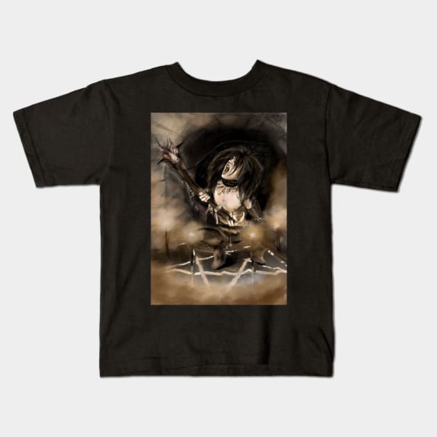 Bathory necromancy Kids T-Shirt by Alan Frost artwork